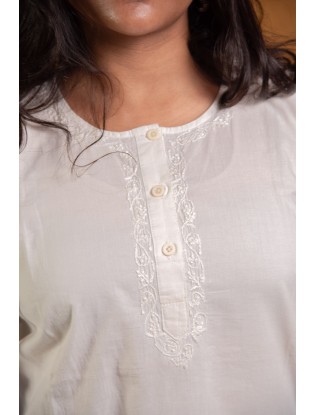 Chikankari Short Kurta Q/S