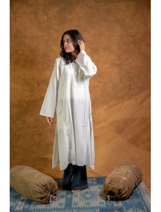Chikankari Women Long Panel Kurta F/S