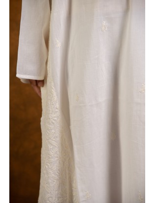 Chikankari Women Long Panel Kurta F/S
