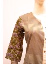 Lilac Stripe Women Long Kurta