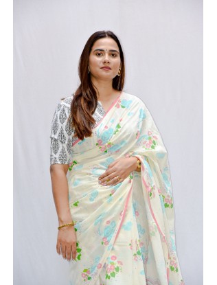 Printed Saree with blouse