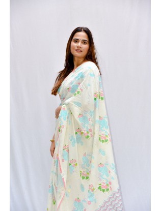 Printed Saree with blouse