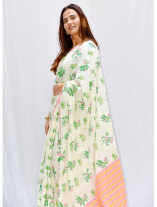 Printed Saree with Blouse