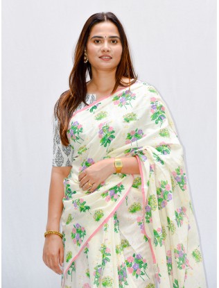 Printed Saree with Blouse