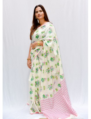 Printed Saree with Blouse