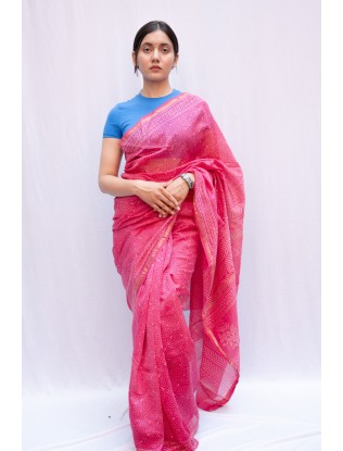 Bagru Print Saree