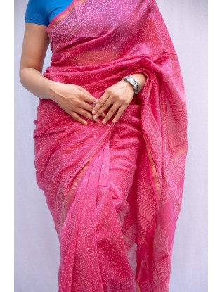 Bagru Print Saree