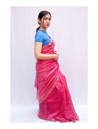 Bagru Print Saree