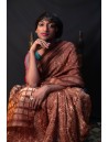 Shibori Cotton Saree with Blouse
