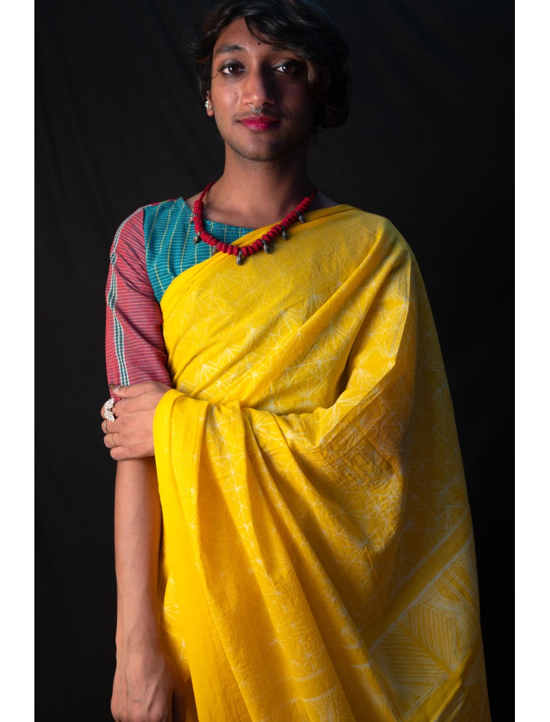 Shibori Saree with Blouse Shibori Saree with Blouse