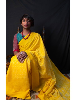 Shibori Saree with Blouse