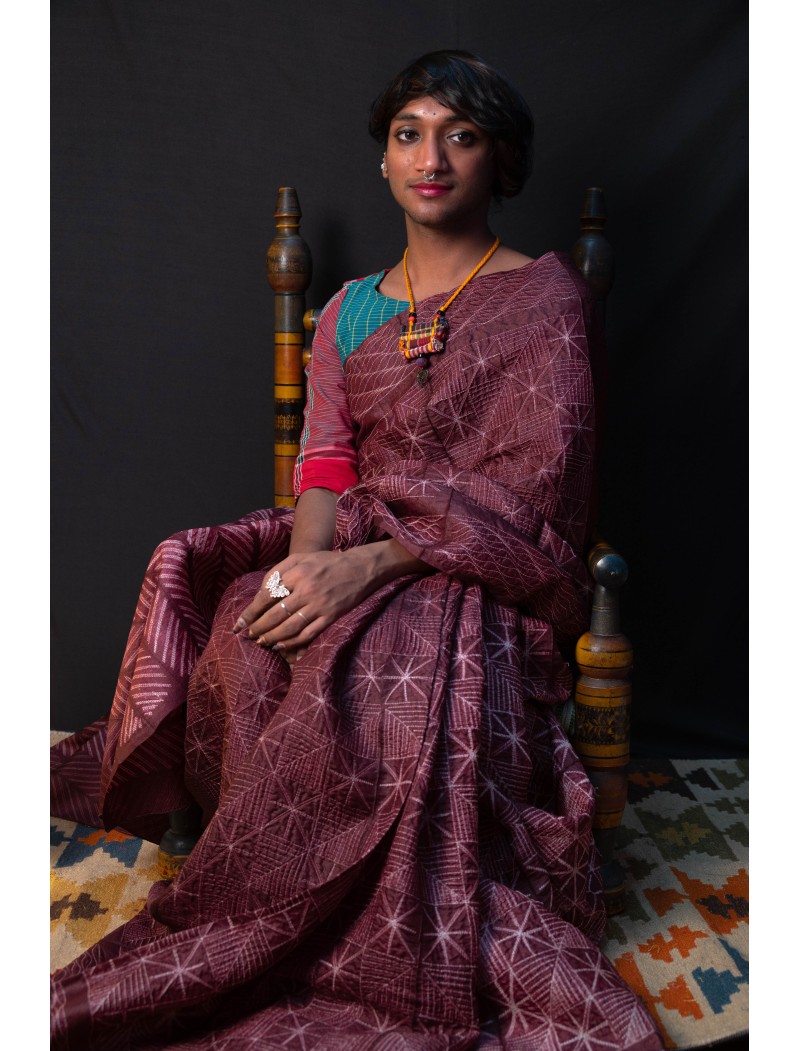 Shibori Saree with Blouse Shibori Saree with Blouse