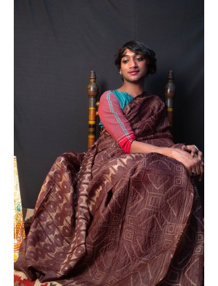Shibori Saree with Blouse