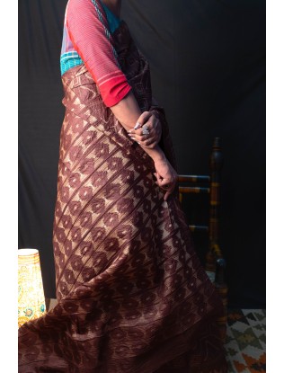 Shibori Saree with Blouse