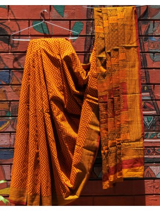 Bagh print Saree with Blouse