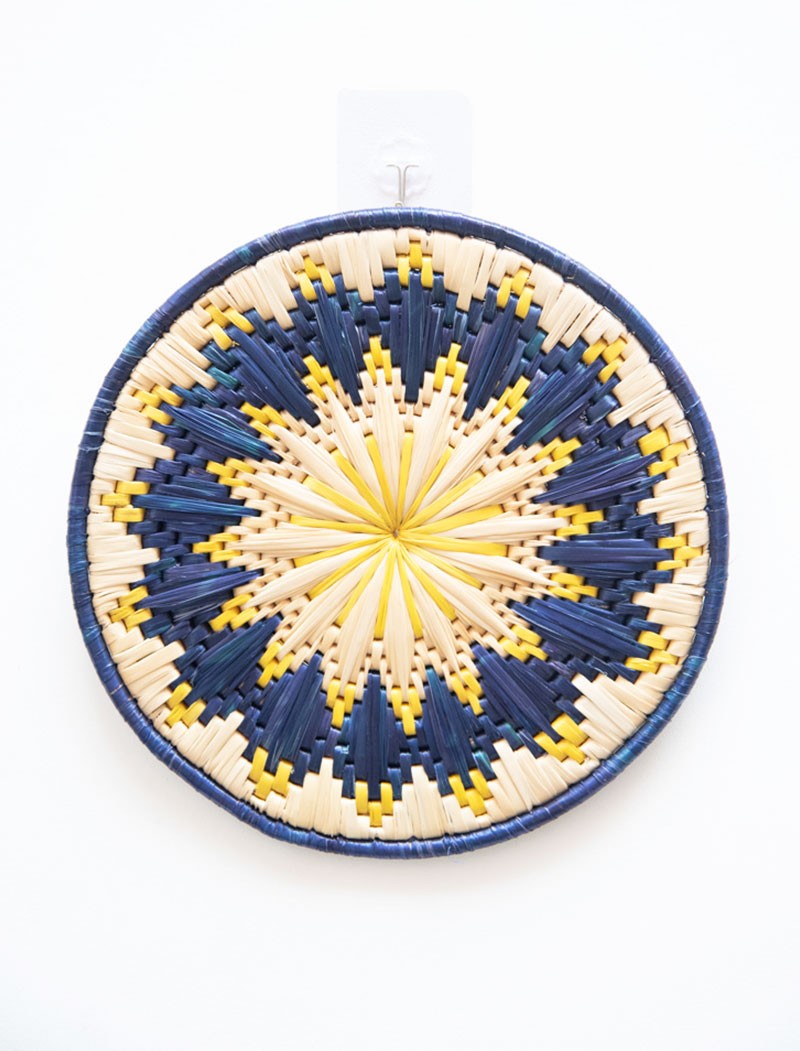 Moonj Wall Plate Handmade, Craftswomen of Rekhaakriti Moonj Wall Plate Handmade, Craftswomen of Rekhaakriti