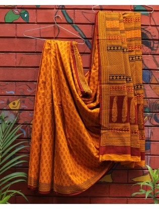 Bagh printed Saree with Blouse