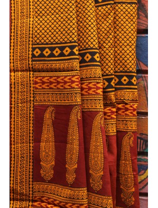 Bagh printed Saree with Blouse