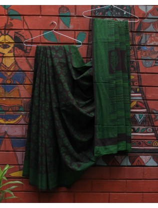 Bagh printed Saree with Blouse