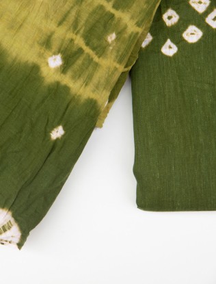 Bandhani Suit Set, Nazir Fabric in Traditional Tie-Dye