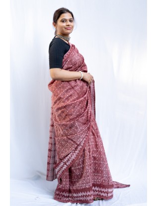 Shibori Saree with Blouse