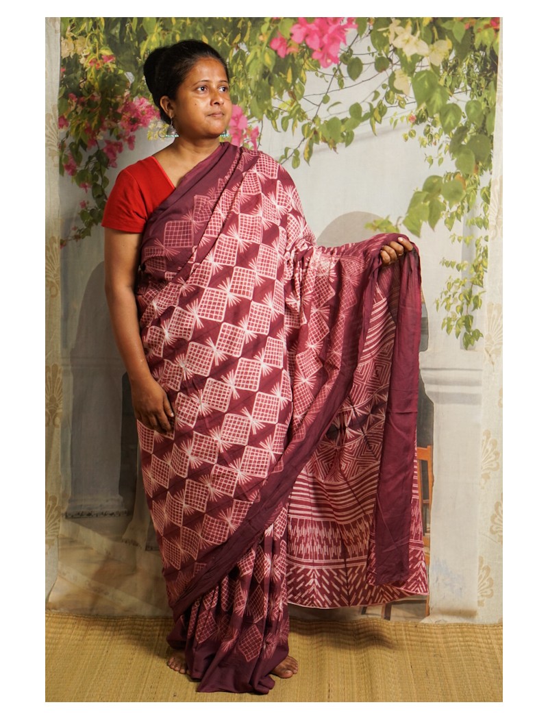 Shibori Saree with Blouse Shibori Saree with Blouse