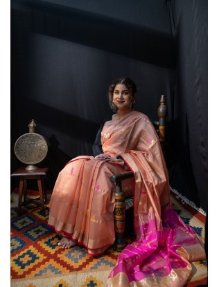 Woven Boota Saree with Blouse