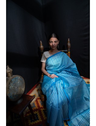 Stripes Chanderi Saree with Blouse