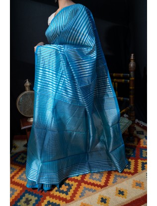 Stripes Chanderi Saree with Blouse