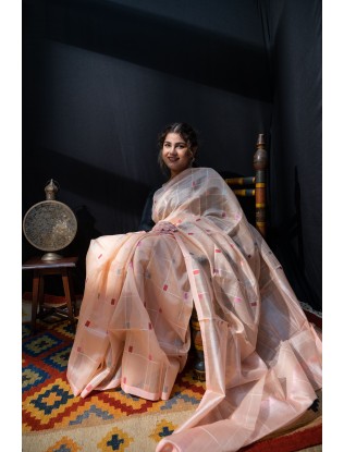 Woven Boota Saree with Blouse
