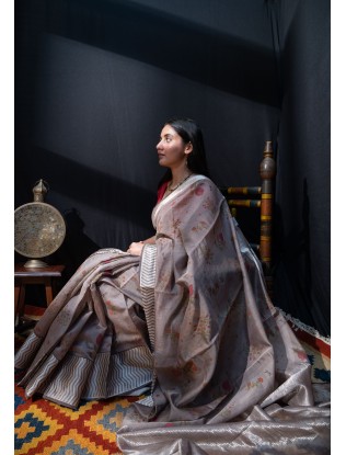 Tissue Printed Saree