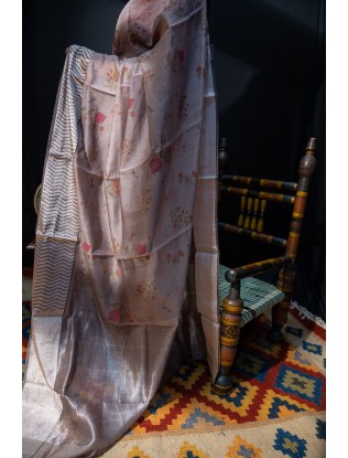 Tissue Printed Saree