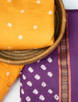 Bandhani Suit Set, Nazir Fabric in Traditional Tie-Dye