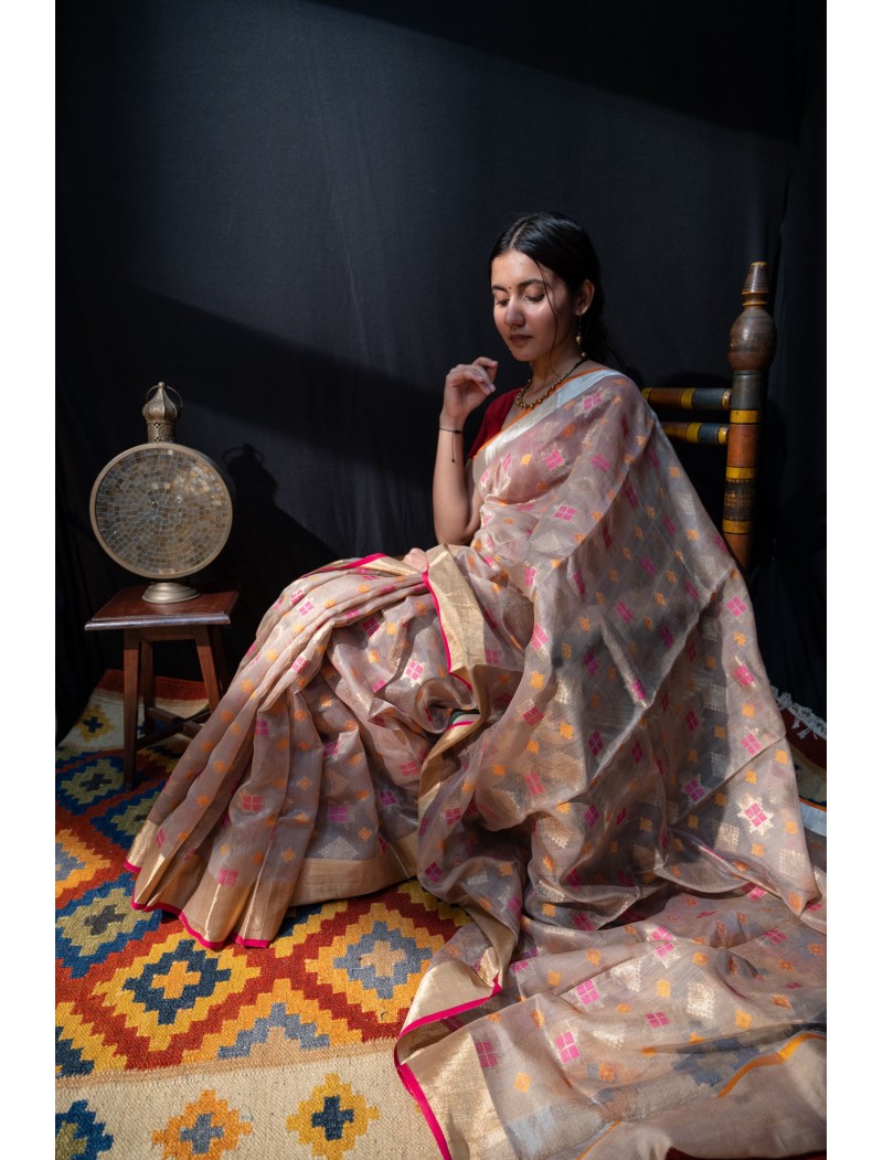 Full Jaal Saree with Blouse Full Jaal Saree with Blouse