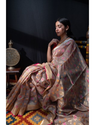Full Jaal Saree with Blouse