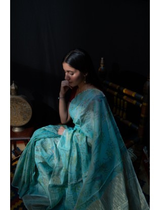 Tissue Printed Saree