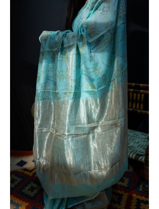 Tissue Printed Saree