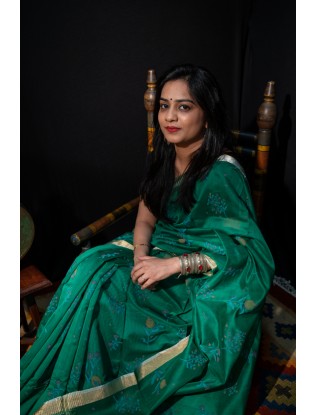 Printed Chanderi Saree
