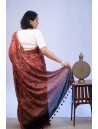 Ajrakh Saree