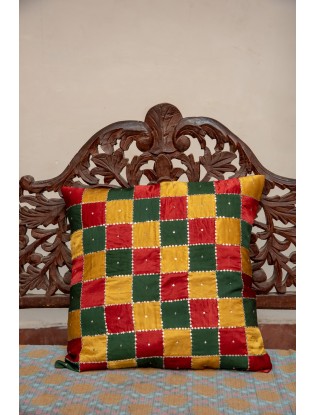 Tukdi Cushion Cover with Madkan