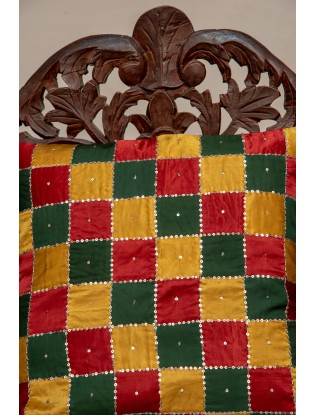 Tukdi Cushion Cover with Madkan