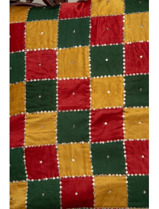 Tukdi Cushion Cover with Madkan