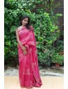 Saree with Applique work