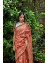 Saree with Applique work
