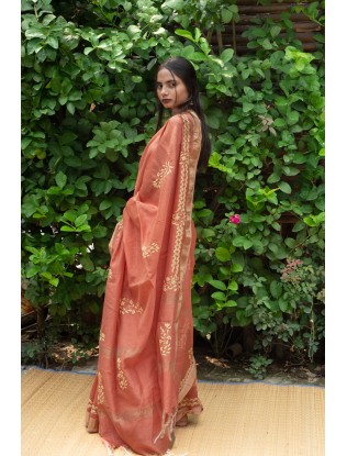 Saree with Applique work