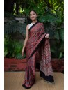Ajrakh Print  Saree with Blouse