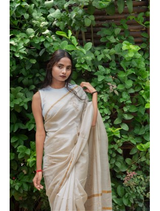 Saree with Applique work