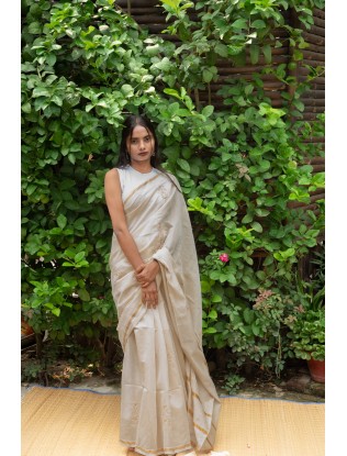 Saree with Applique work