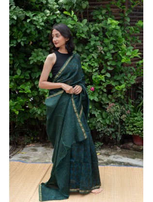 Vanaspati Print Saree with Blouse