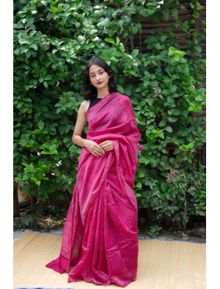Bagru Print Saree